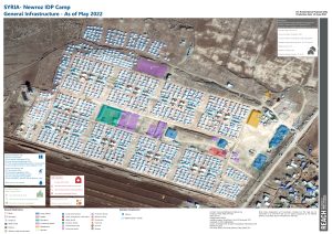 Newroz Camp Infrastructure Map, Northeast Syria - May 2022