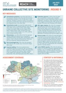 REACH Ukraine IDP Collective Site Monitoring Brief Round 9 July 2023 (English)