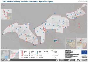 UGA_Map_Palorinya_Zone 1 West Facilities_September 2018
