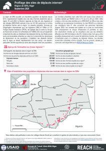 Profilage des sites de déplacés internes, aperçu comparatif de la région de Diffa, Niger - Septembre 2020