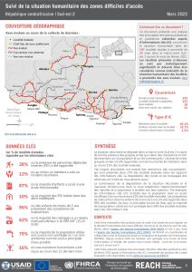 Evaluation multisectorielle dans les zones difficiles d’accès, Sud-est2, RCA – Mars 2022