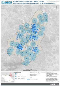 SSD MAP UNHCR BatiCamp WaterAccess 28SEP17