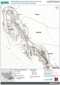 REACH SSD Map WASH Infrastructures lafon County WaterPoint functionality November2021 A3