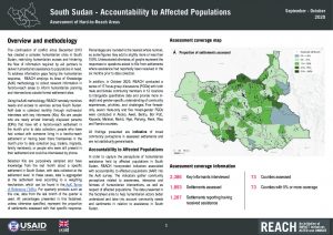 Accountability to Affected Populations, Hard-To-Reach areas in South Sudan, Q3 2020
