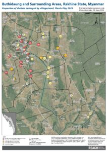 MMR_Buthidaung and surroundings_Damage Assessment Map_June2024