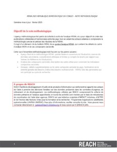 REACH - RDC - MSNI 2025 - Note Méthodologique