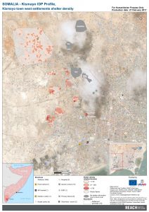 reach som map kismayo town west IDP settlements shelter density 02nov2016 a3 l en