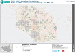 REACH SSD Map WASH Infra Rumbek Town Assessment Coverage May2021
