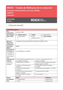 CMR2601 | MSNA 2026 | Termes de référence