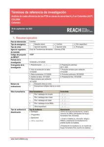 REACH Colombia Análisis de Costo-eficiencia PTM y ED,TdR  (2025-10)