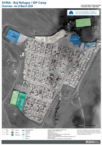 Roj Camp Infrastructure Map A0, Northeast Syria – April 2020
