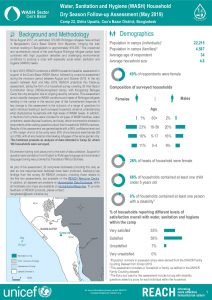 BGD_Factsheet_WASH Household Dry Season Assessment_Camp22_May2019