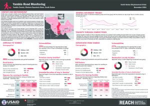 REACH SSD Factsheet Yambio Road Monitoring December 2021