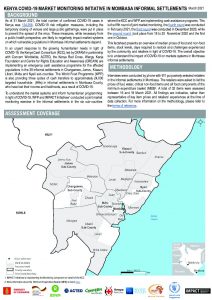 COVID-19 Market Monitoring Initiative in Mombasa Informal Settlements - March 2021