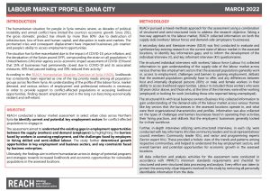 REACH Syria Labour Market Assessment in Dana City - March 2022