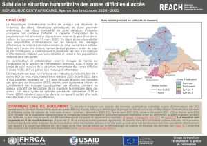 Evaluation multisectorielle dans les zones difficiles d’accès (H2R), RCA – début 2022
