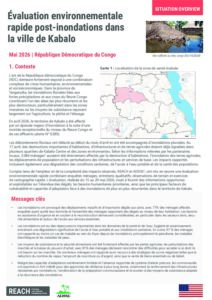REACH ADSSE RDC Evaluation environnementale post-inondations dans la ville de Kabalo_mai 2026