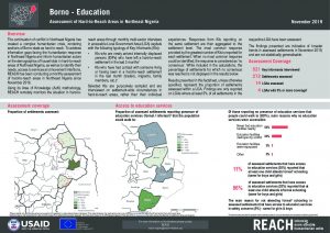 Hard-to-Reach Education Factsheet in Borno State, Nigeria - November 2019