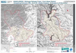 Bangladesh - Cox's Bazar - Kutupalong Extension Site - Zone XX Shelter Analysis Comparison - 26 October & 28 November 2017