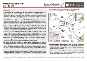 SYR_Situation Overview_Deir ez Zor Governorate Profile_May 2017