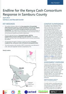 Endline for the Kenya Cash Consortium Response in Samburu County