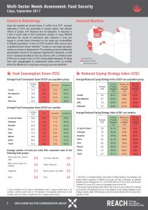 LBY_Factsheet_MSNA Food Security Sector_September 2017