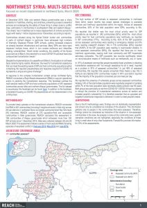Multi-sectoral rapid needs assessment in Northwest Syria - March 2020