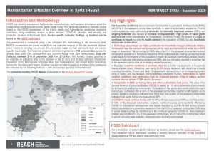 Humanitarian Situation Overview in Northwest Syria – December 2020