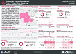 REACH SSD Akobo PRM Monthly Factsheet (October 2021)