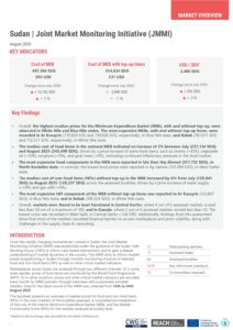 REACH Sudan, JMMI Factsheet, 14-24 August 2025