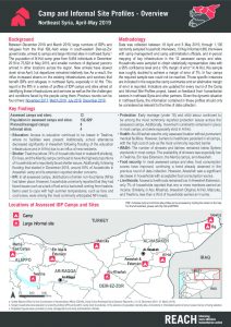 SYR_Factsheet_NortheastSyria_CampandInformalSiteProfilesRound5_Overview_Jul2019