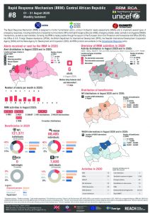 Rapid Response Mechanism (RRM) factsheet, Central African Republic – August 2020 (EN)
