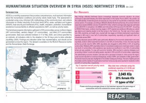 Humanitarian Situation Overview in Northwest Syria – May 2020