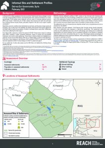 Informal Settlement Profiles Deir-ez-Zor Governorate, Northeast Syria – February 2021