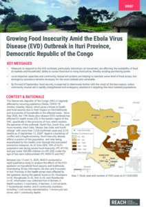 REACH DRC Growing Food Insecurity Amid the Ebola Virus Disease (EVD) Outbreak in Ituri Province, Democratic Republic of the Congo