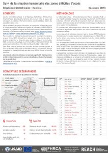 Evaluation multisectorielle dans les zones difficiles d’accès, Nord-Est de la République Centrafricaine – Décembre 2020