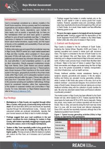Raja County Rapid Market Assessment Brief