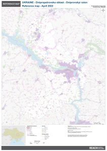 REACH UKR Map REF Dniprovskyi Raion Overview Map 22APRIL2022 A0 EN