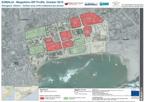 REACH SOM Map Mogadishu IDP Profile Shangaani Settlement Surfacearea per Person 05NOV2015 A3