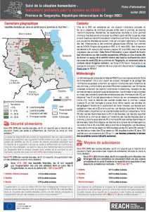 Suivi de la situation humanitaire au Tanganyika, indicateurs pertinents pour la réponse au COVID-19 - juillet 2020