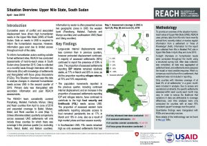 Area of Knowledge (AoK) Situation Overview, Upper Nile, South Sudan - Quarter 2 2019