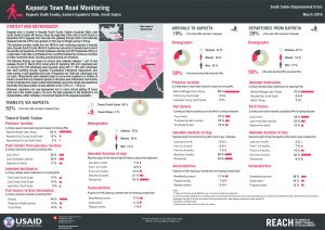 SSD_Factsheet_Kapoeta Town Road Monitoring_March 2018