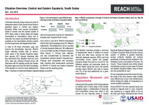 SSD_Situation Overview_AoK_Central and Eastern Equatoria_June 2018