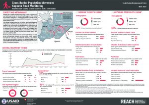 REACH SSD Factsheet Kapoeta Road Monitoring April 2021