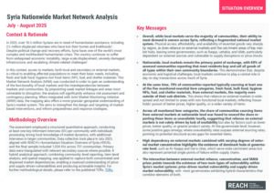 REACH Syria - Market Network Analysis - Nationwide - July 2025