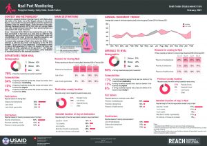 Port and Road Monitoring, Nyal, South Sudan – February 2021