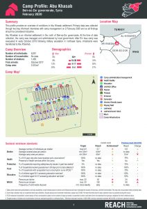 Abu Khashab Camp Profile, Northeast Syria – February 2020