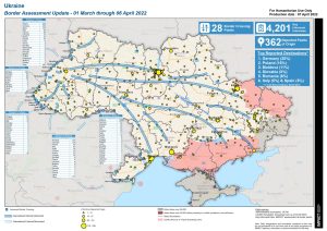 Ukraine Border Crossing Update Map (1 Mar – 6 Apr 2022)