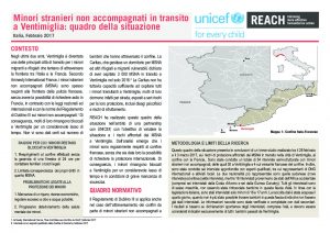 ITA_Situation Overview_Minori stranieri non accompagnati in transito a Ventimiglia_February 2017