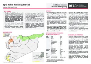 SYR_Situation Overview_Market Monitoring Exercise_January 2018
